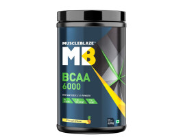 BCAA 6000- MuscleBlaze BCAA 6000 | Vegan BCAAs | 2:1:1 (Pineapple,0.88 lbs/ 400g, 50 Servings)
